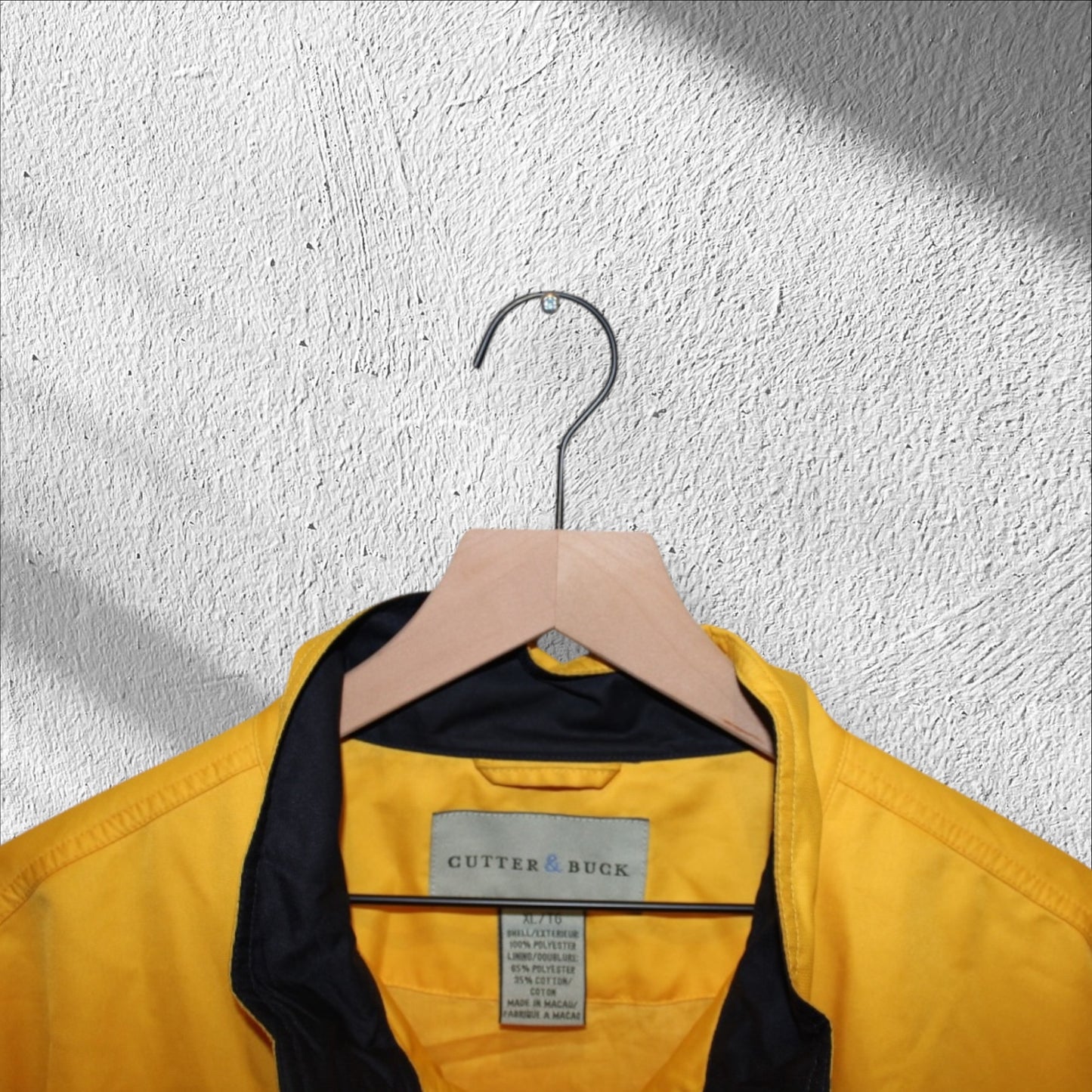 Vintage Y2K Cutter & Buck H2 Hummer Yellow Windbreaker Men’s XL