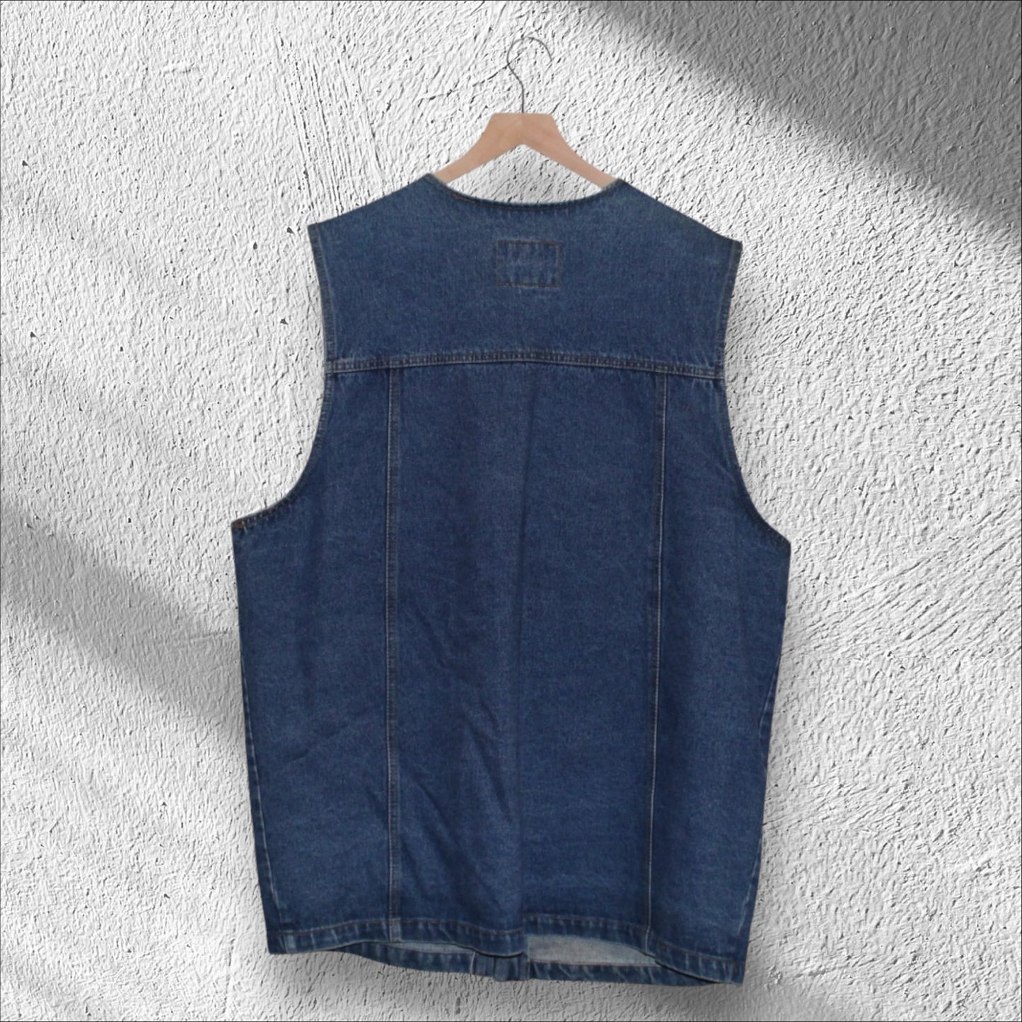 Sio Denim Dress Vintage with Big Pocket Leather Strap