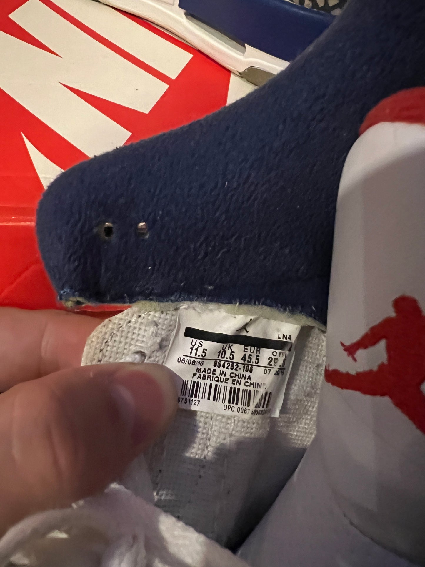 Air Jordan 3 Retro True Blue Size 11.5