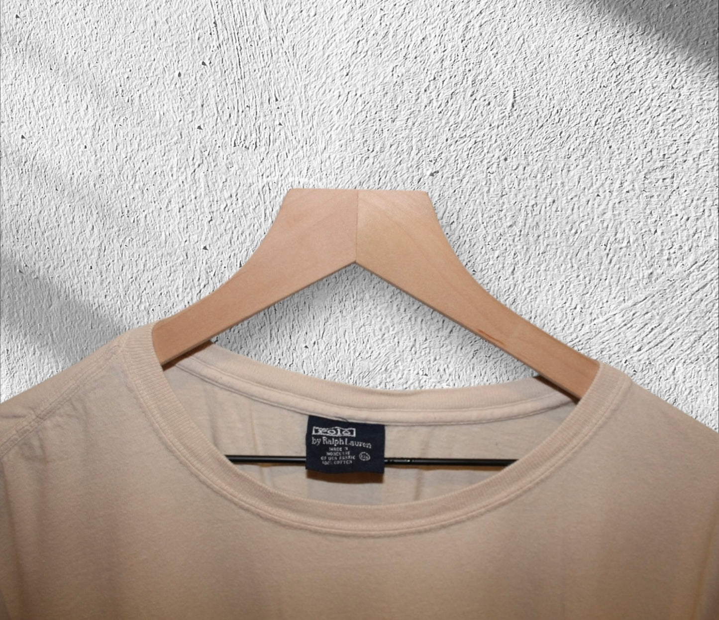 Polo Ralph Lauren Vintage Tan Cream T Shirt 2XL