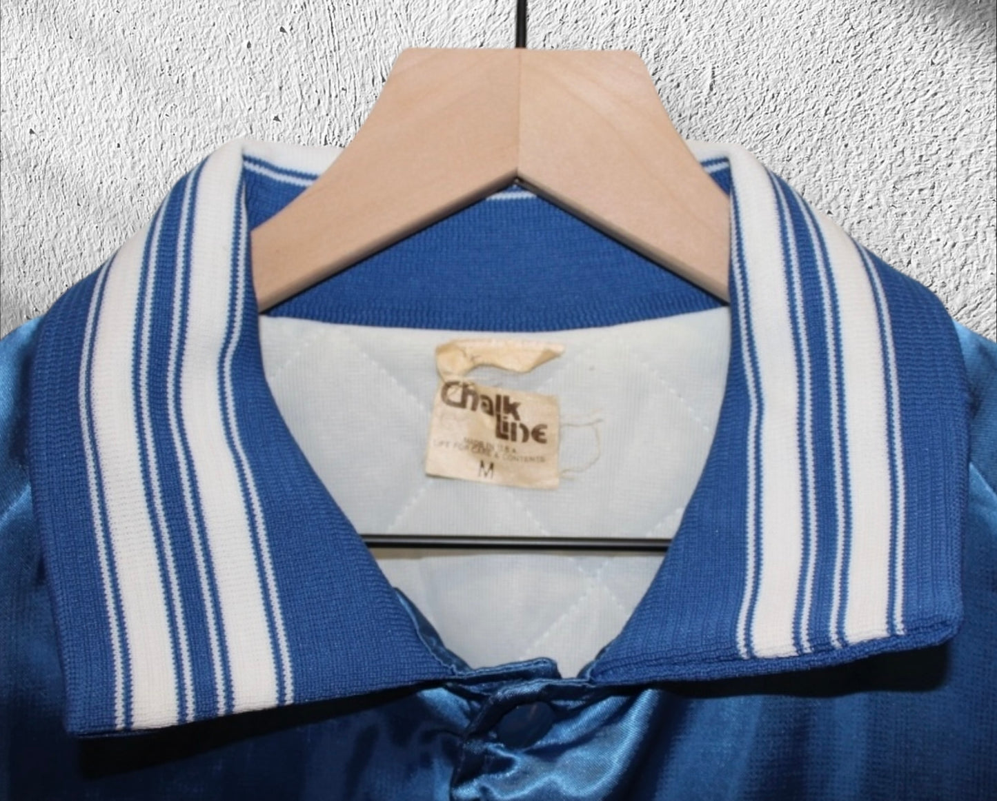 Vintage 1984 Los Angeles Olympics Satin Bomber Jacket Chalk Line