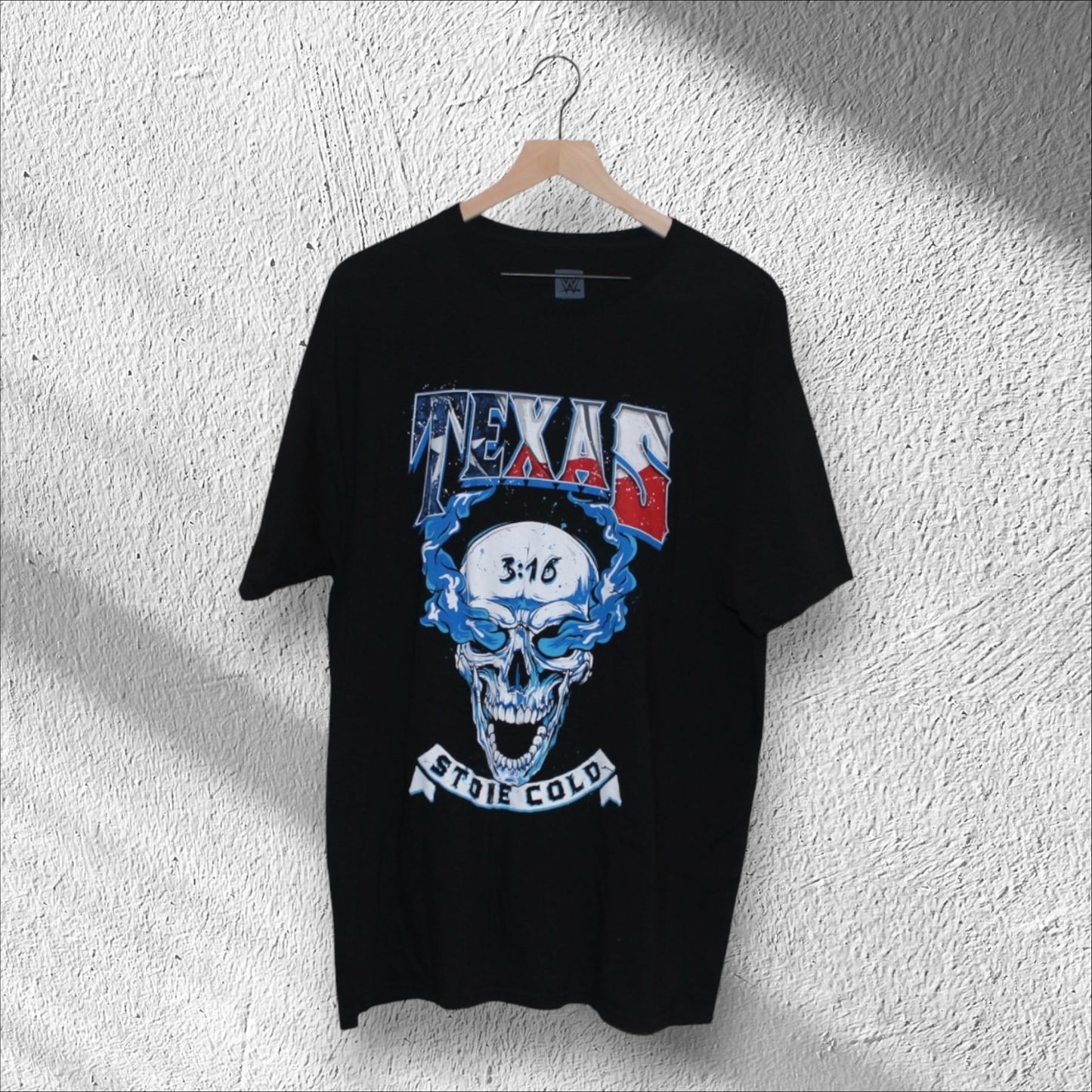 Stone Cold Steve Austin Texas Smoking Skull Shirt XL
