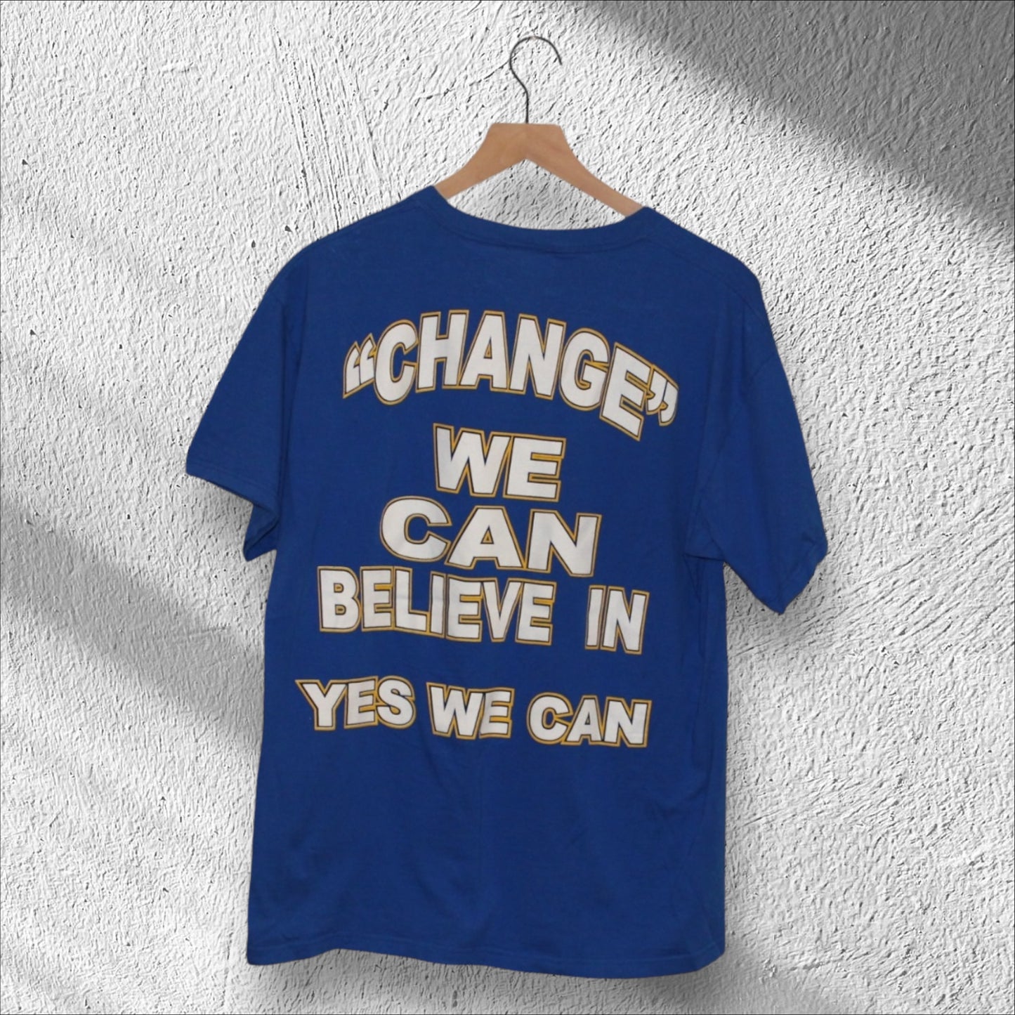 Vintage 2008 Barack Obama Yes We Can Shirt Large