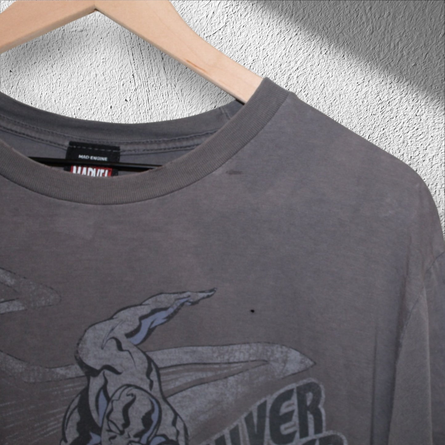Vintage Silver Surfer Marvel Comics Mad Engine Shirt Large