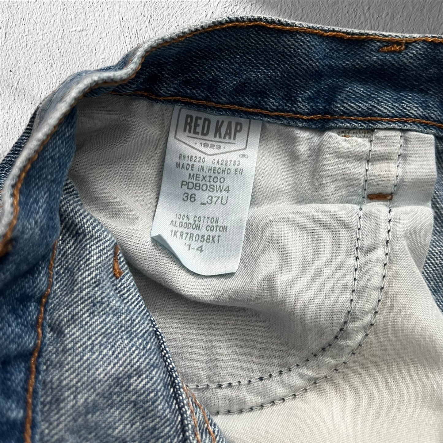 Vintage Red Kap Carpenter Blue Jeans – Size 36x31