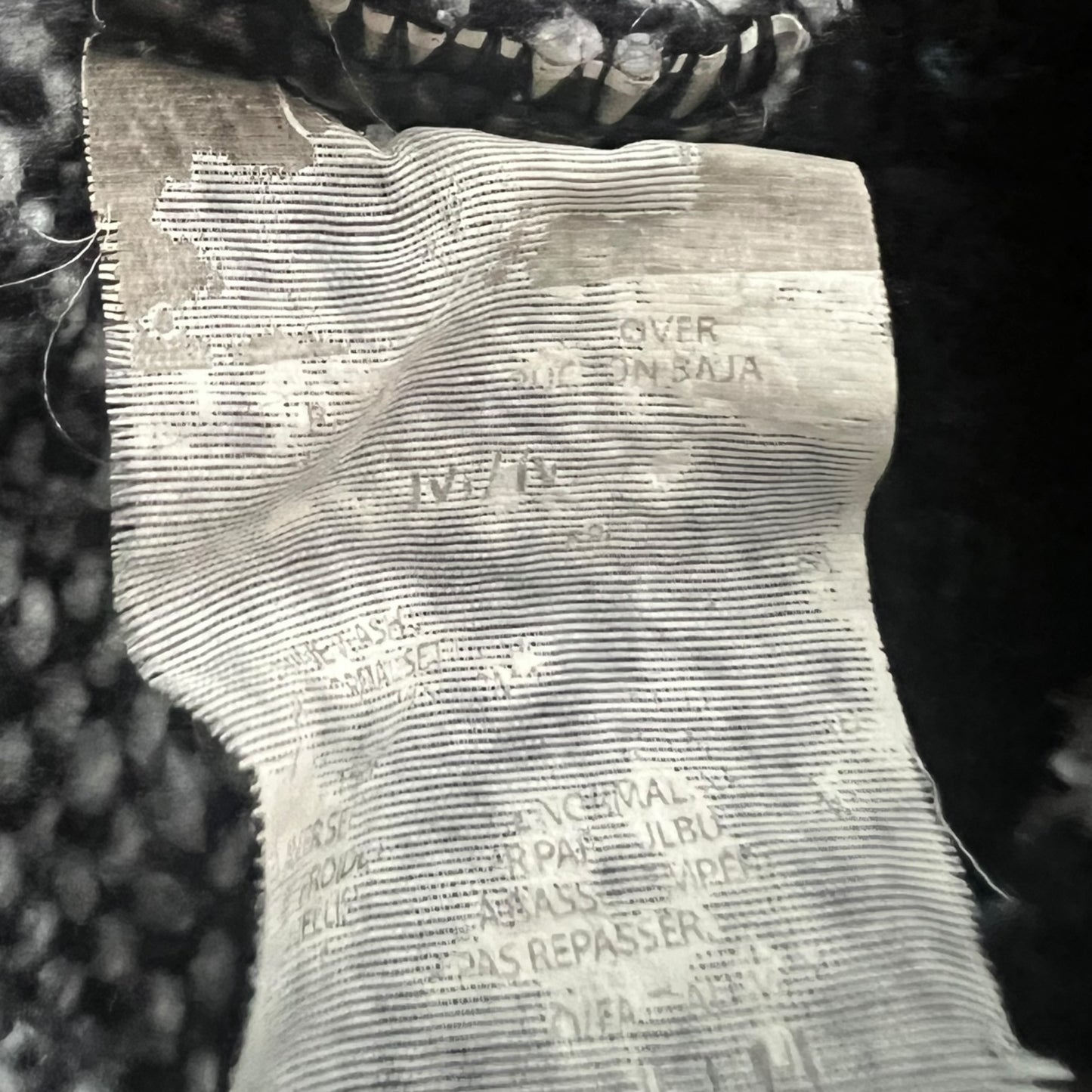 Vintage Mexican Baja Striped Drug Rug Hoodie – Size Medium