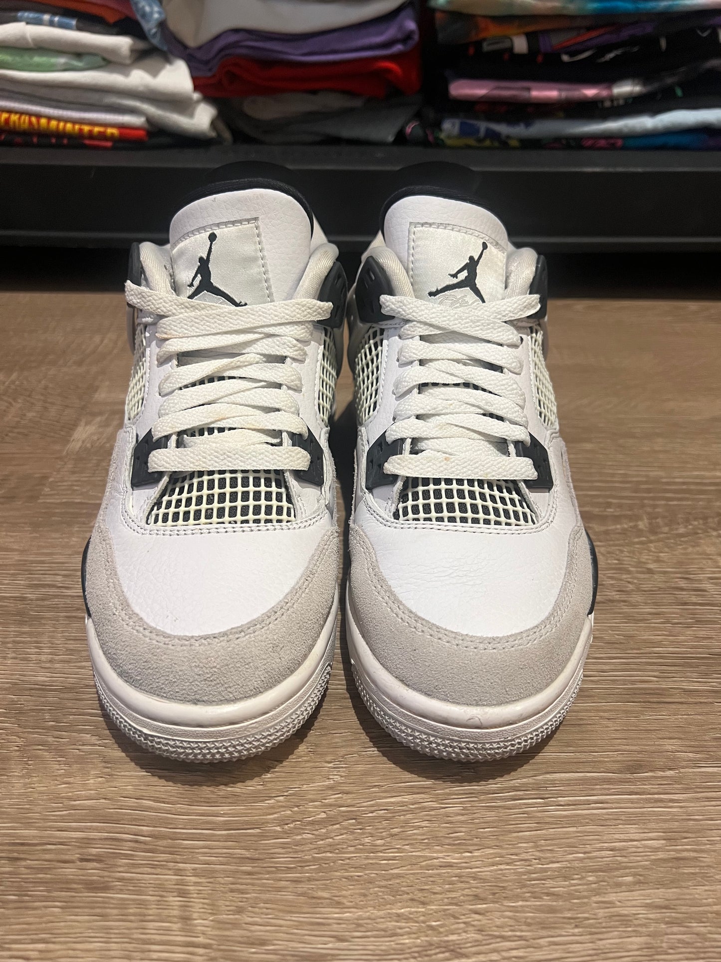 Air Jordan 4 GS Military Black Size 4.5Y 408452-111