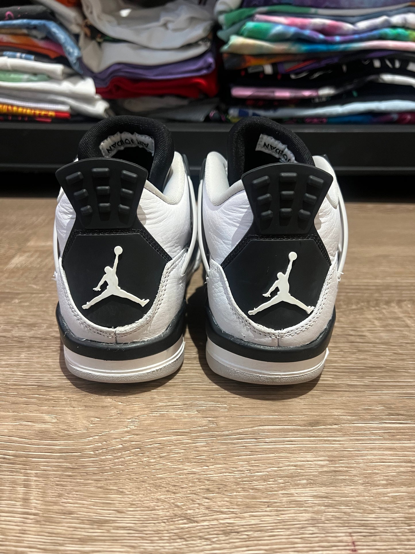Air Jordan 4 GS Military Black Size 4.5Y 408452-111
