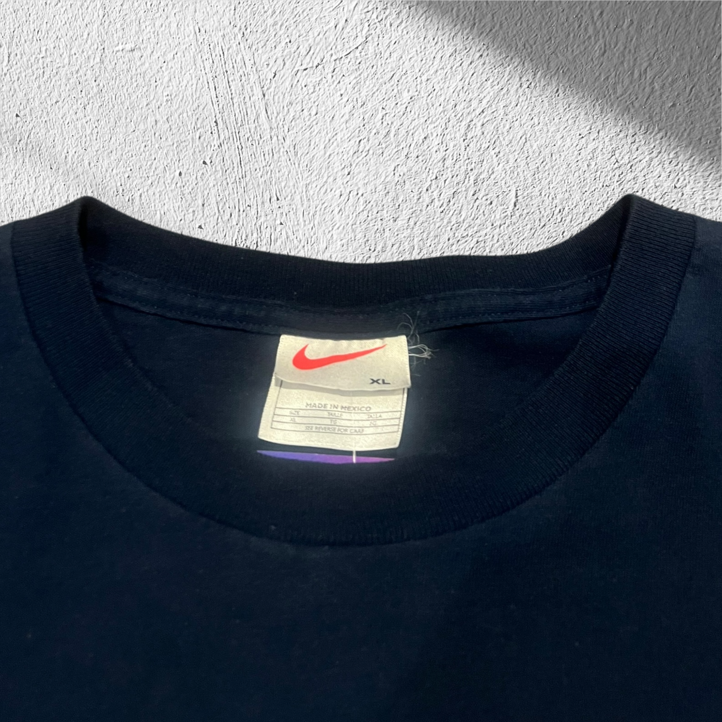 Vintage 90s Nike Swoosh Box Logo Graphic Shirt XL