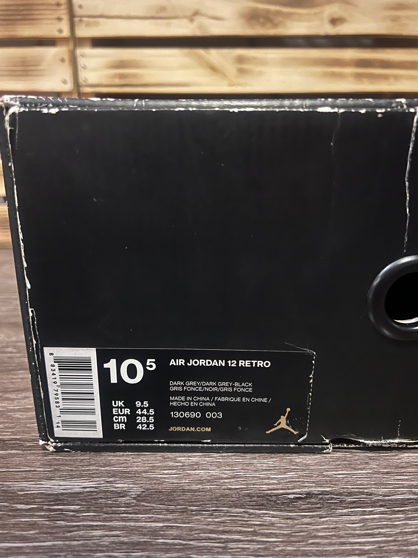 Air Jordan Retro 12 PSNY Dark Grey Size 10.5 130690-003