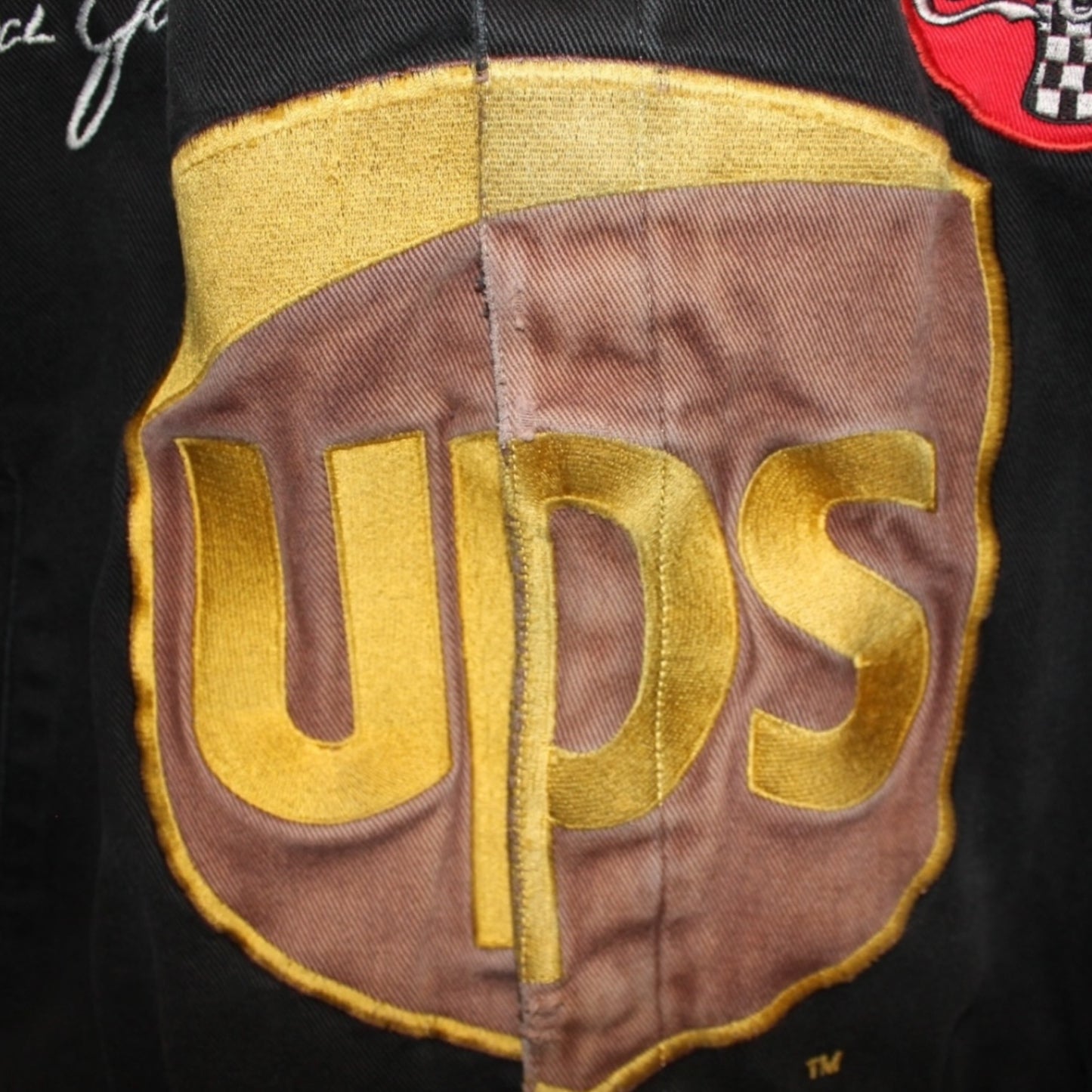 Vintage NASCAR Racing Jacket UPS Dale Jarrett Large