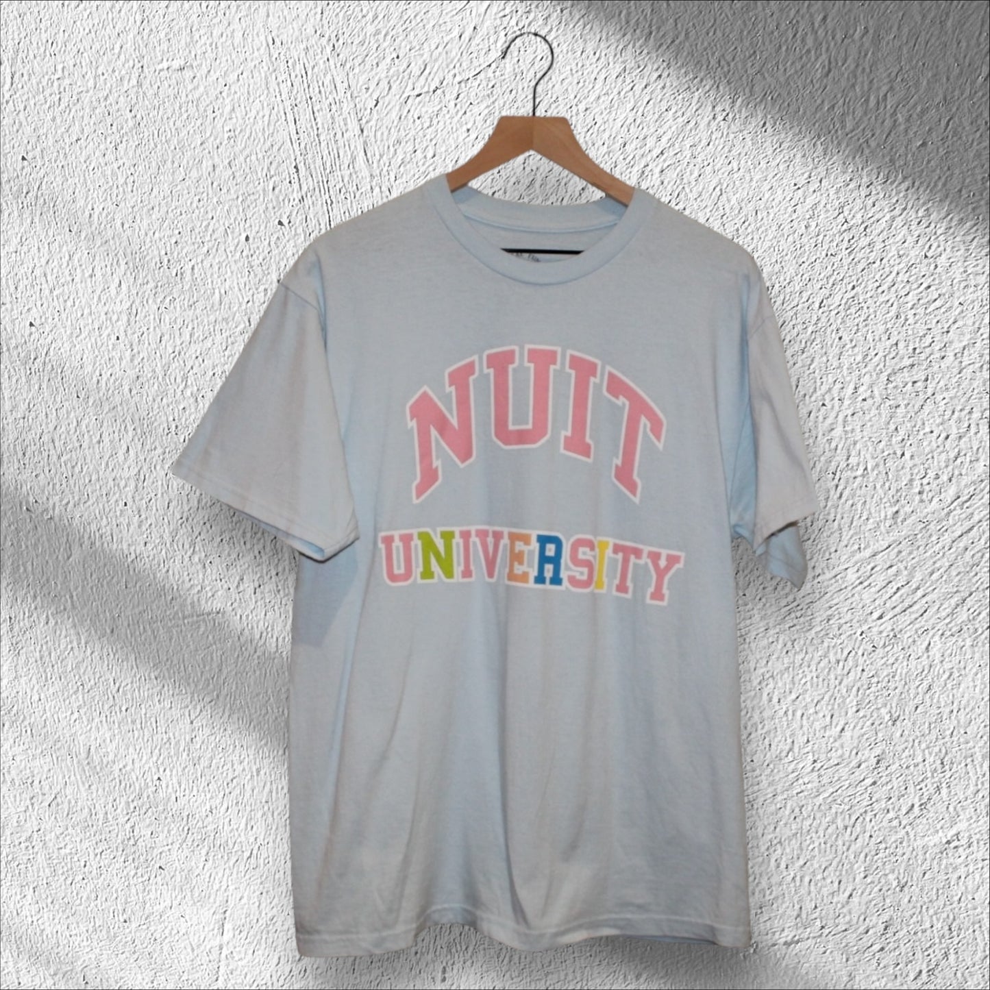 Nuit University Pastel Colorblock Collegiate Shirt Large