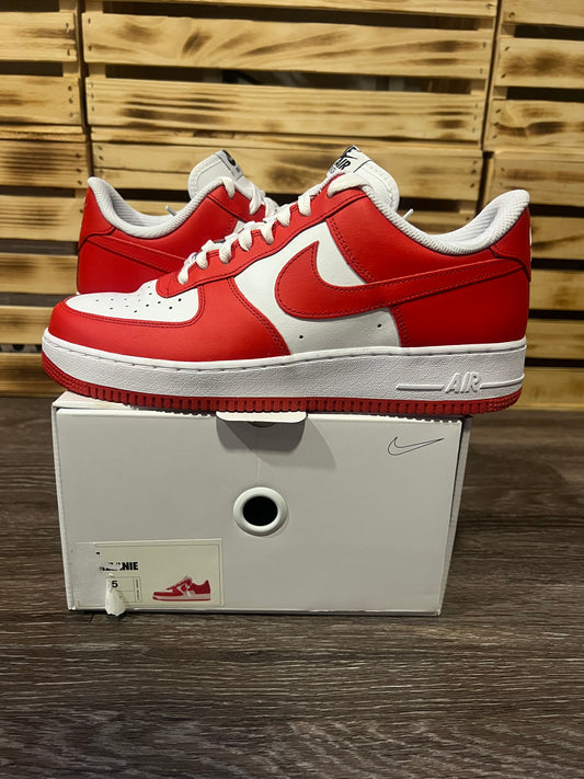 Nike Air Force 1 Low By You Red White Size 11