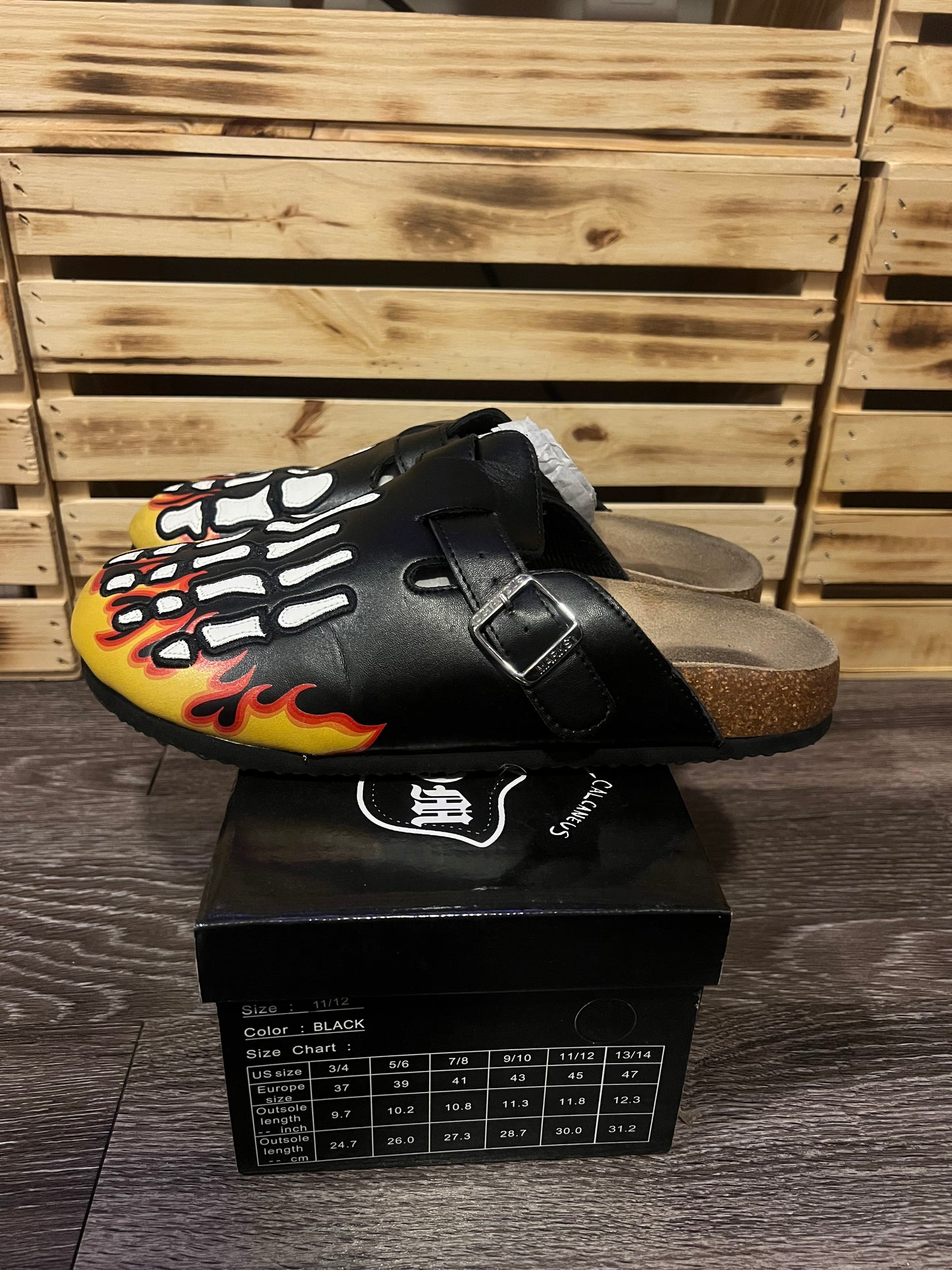 Octavious Marks Beaux en Flammes Clogs Size 11/12