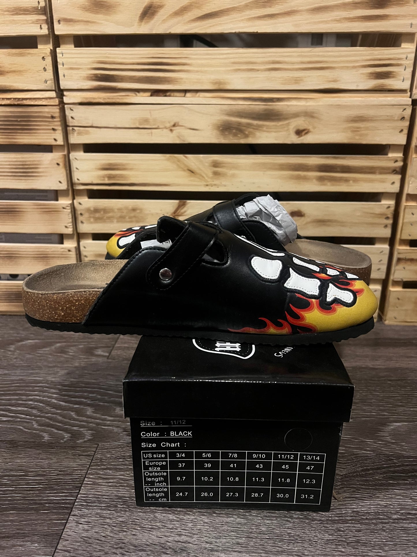 Octavious Marks Beaux en Flammes Clogs Size 11/12