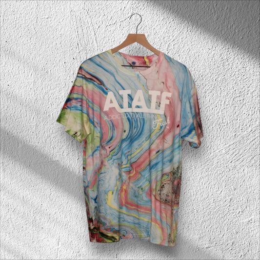 ATATF Tie Dye Marble RARE Shirt Large