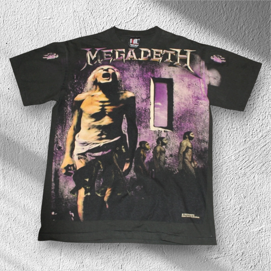 Megadeth “Countdown to Extinction” All-Over Print Graphic T-Shirt XL