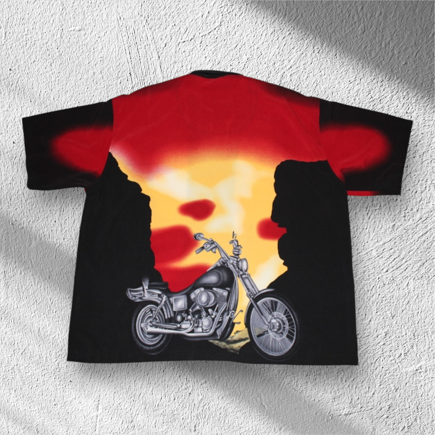 Vintage Motorcycle No Boundaries Harley Davidson Button-Up Shirt – 2XL