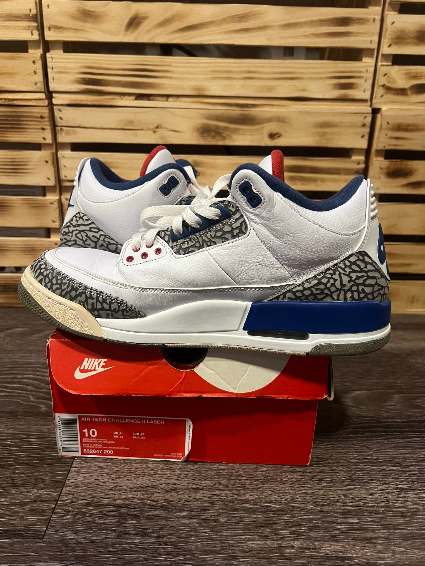 Air Jordan 3 Retro True Blue Size 11.5