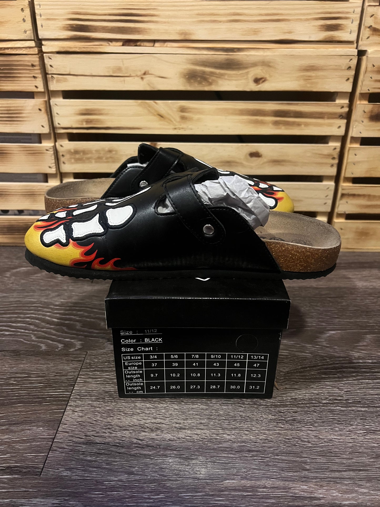 Octavious Marks Beaux en Flammes Clogs Size 11/12