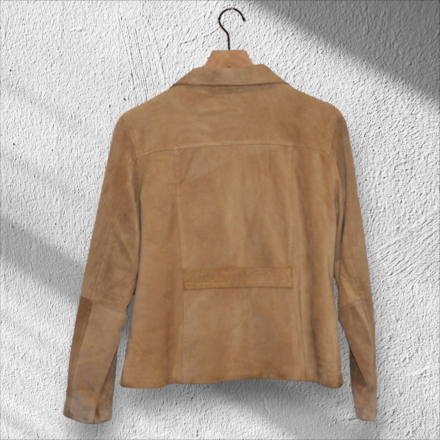 Laguna Girl Brown Leather Suede Cargo Jacket Women’s Small