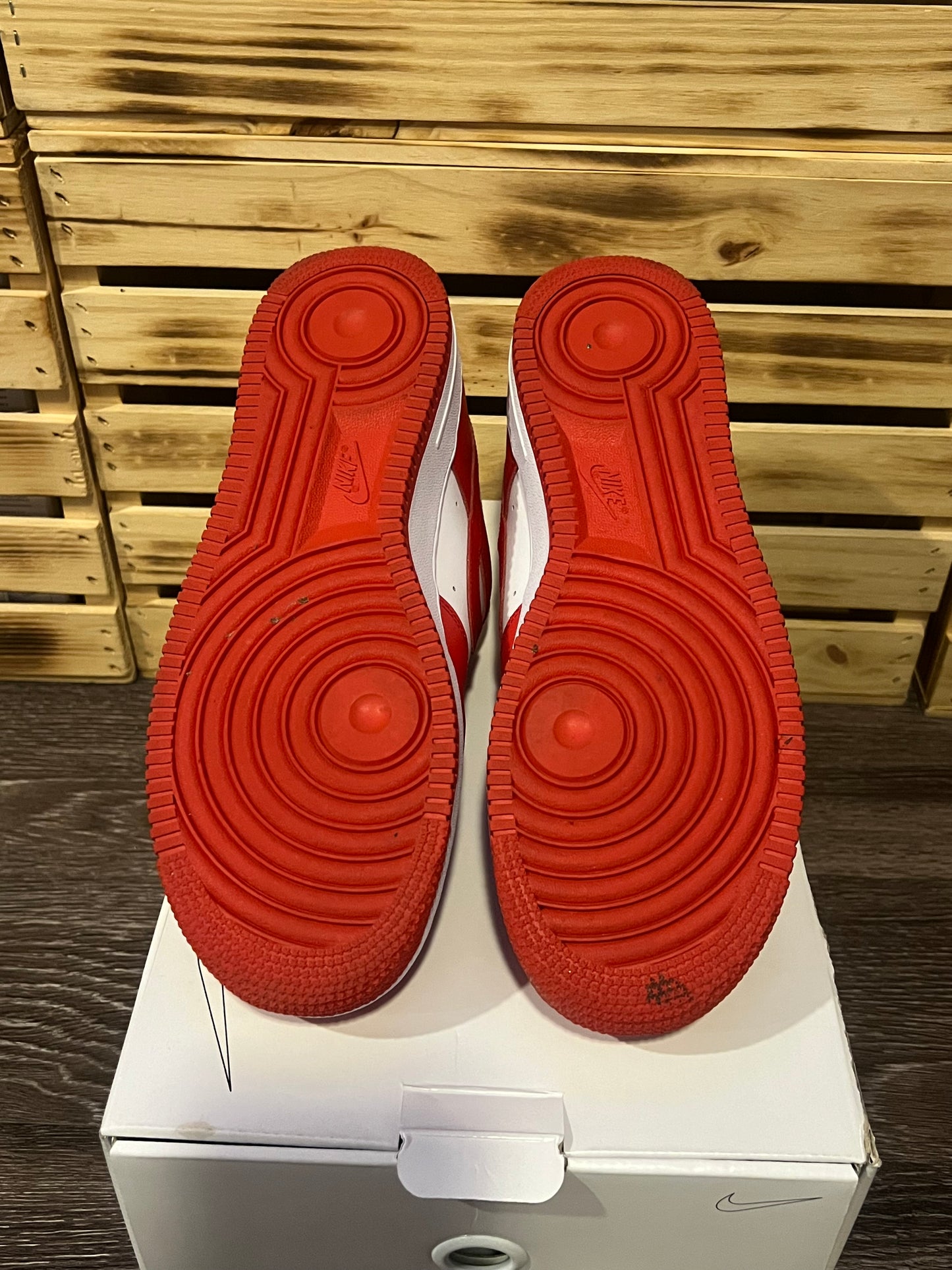Nike Air Force 1 Low By You Red White Size 11