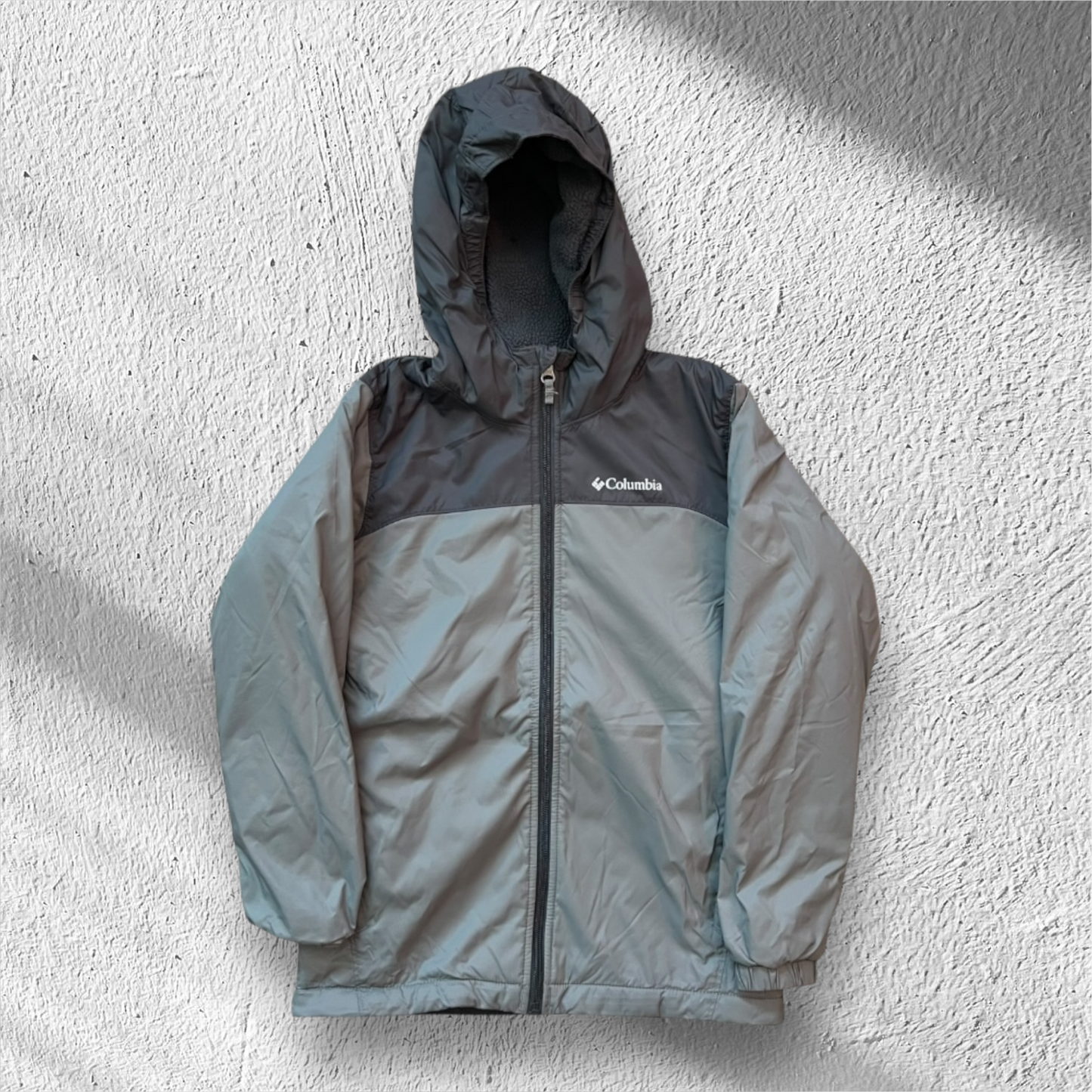 Columbia Glenmaker Youth Boys Jacket – Grey, Medium (10-12), Good Condition