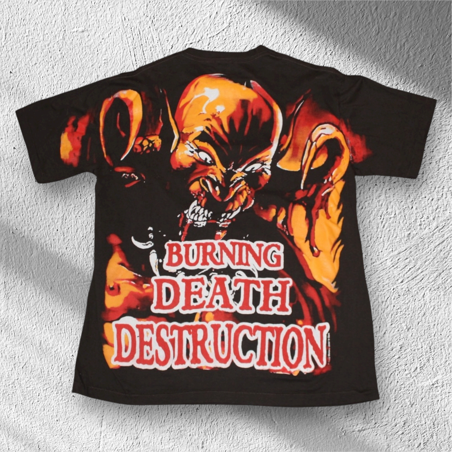 Manowar “Hell on Stage” All Over Print Shirt Reprint XL