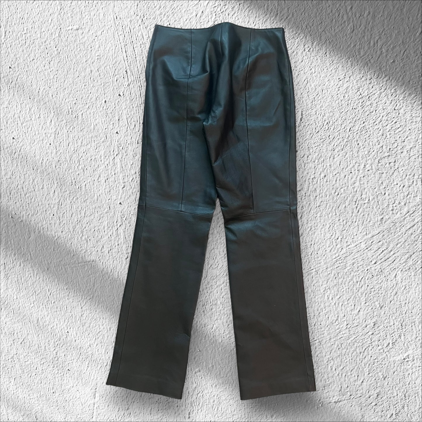 Vintage Clio Women’s Leather Pants – Black – Size 4