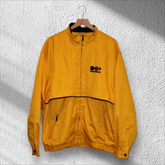 Vintage Y2K Cutter & Buck H2 Hummer Yellow Windbreaker Men’s XL