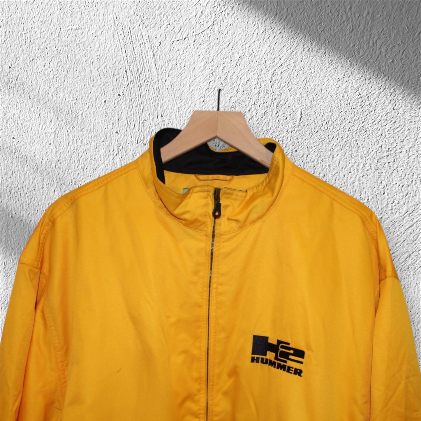Vintage Y2K Cutter & Buck H2 Hummer Yellow Windbreaker Men’s XL