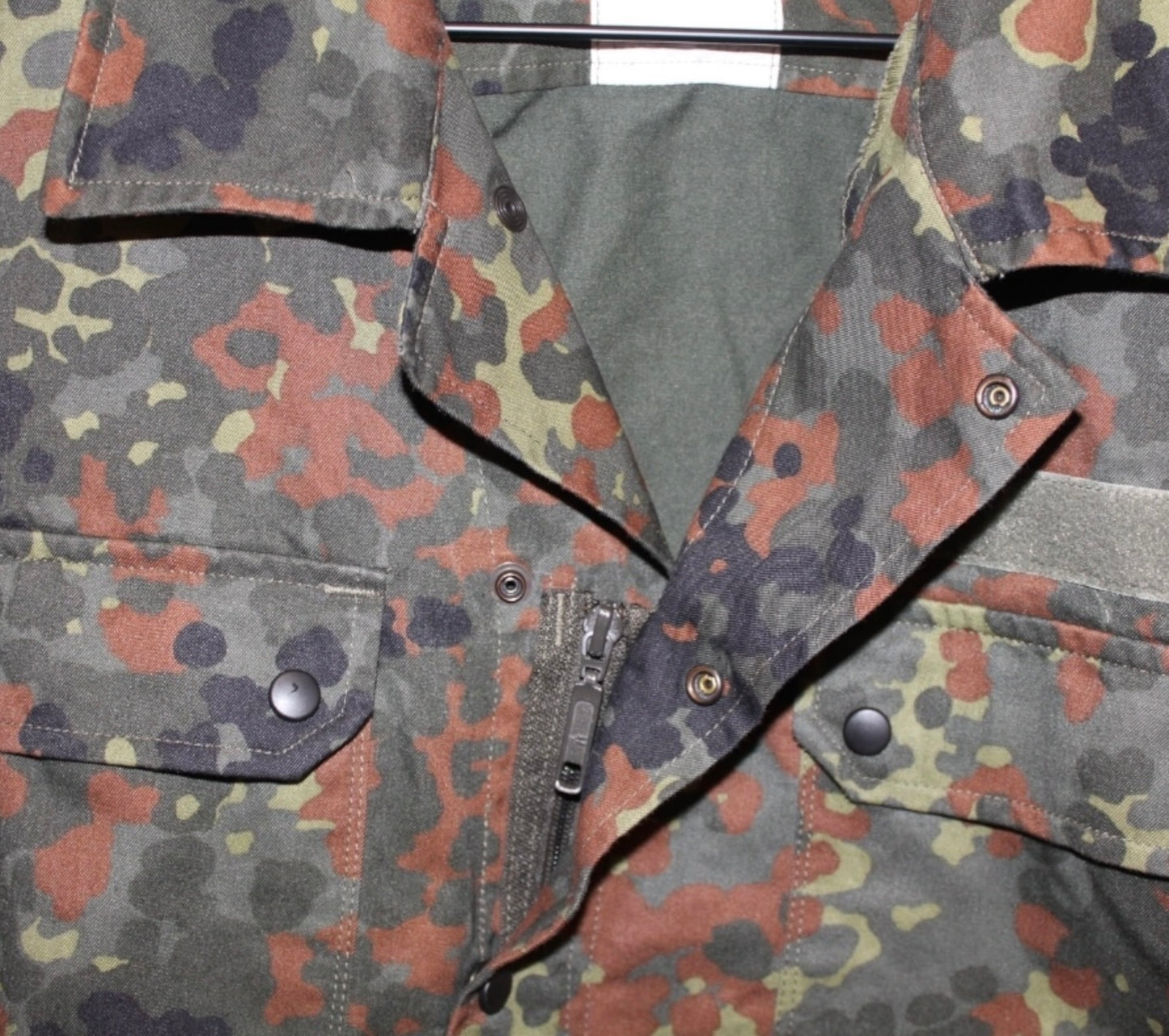 Vintage German Bundeswehr Flecktarn Camo Jacket Large