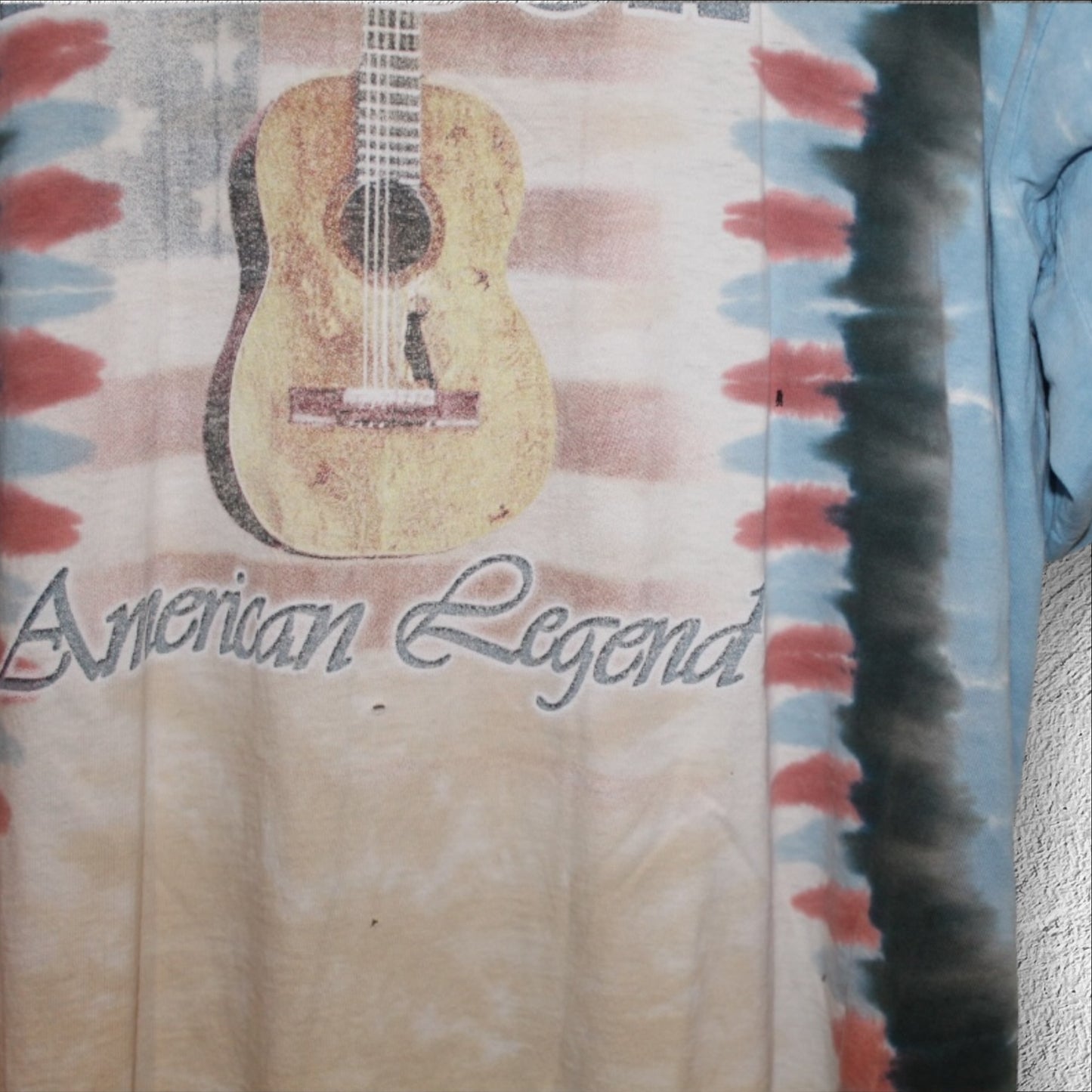 Vintage Willie Nelson American Legend Liquid Blue Tie-Dye T-Shirt – XL