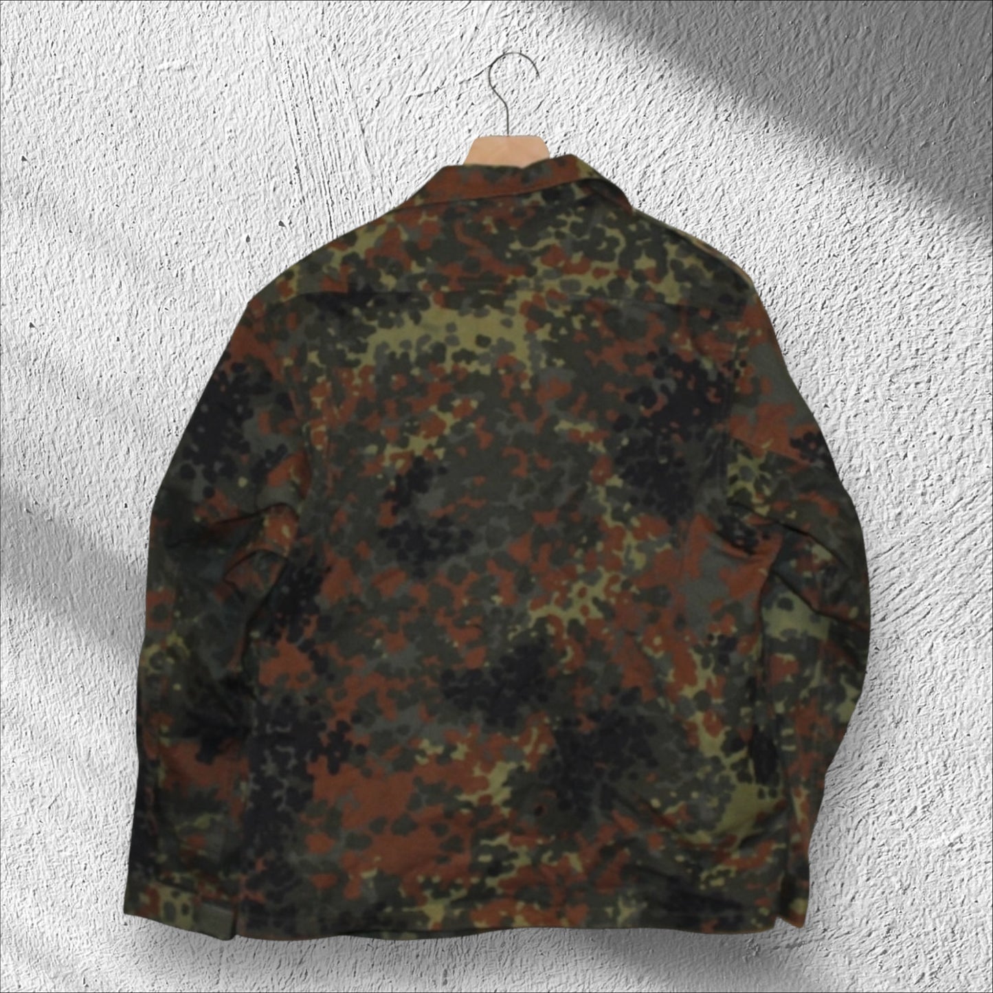 Vintage German Bundeswehr Flecktarn Camo Jacket Large