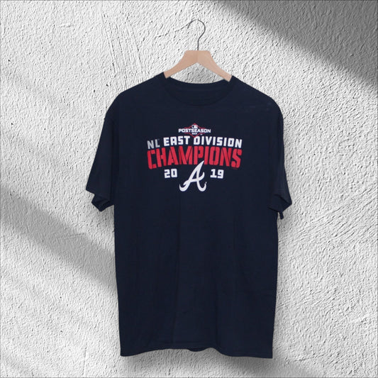 Atlanta Braves 2019 NL East Division Champs Shirt Large