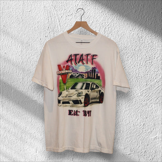 ATATF x FRKO Atlanta Skyline Airbrush Graffiti Shirt Large