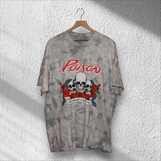 Poison Acid Wash Nothing But A Good Time Shirt XL