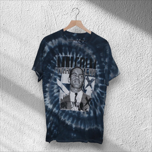 Malcolm X By Any Means Necessary Tie Dye Shirt Large