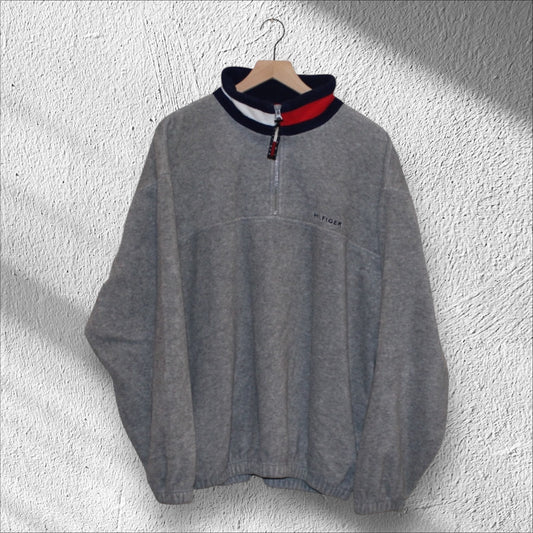 Vintage Tommy Hilfiger Sherpa Quarter Zip Pullover Sweater