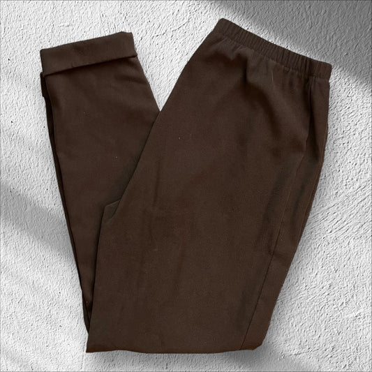 Vintage 90s Denim & Co Brown Women’s Jumpsuit Trouser Pants – Size XL