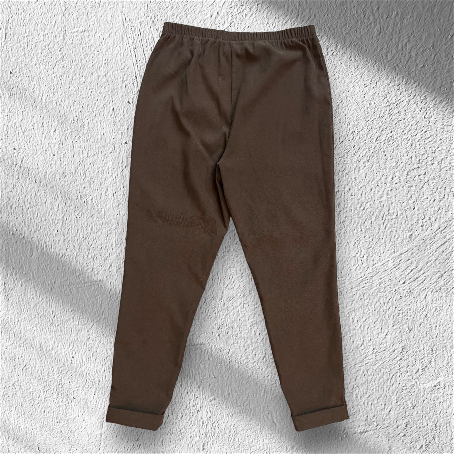 Vintage 90s Denim & Co Brown Women’s Jumpsuit Trouser Pants – Size XL