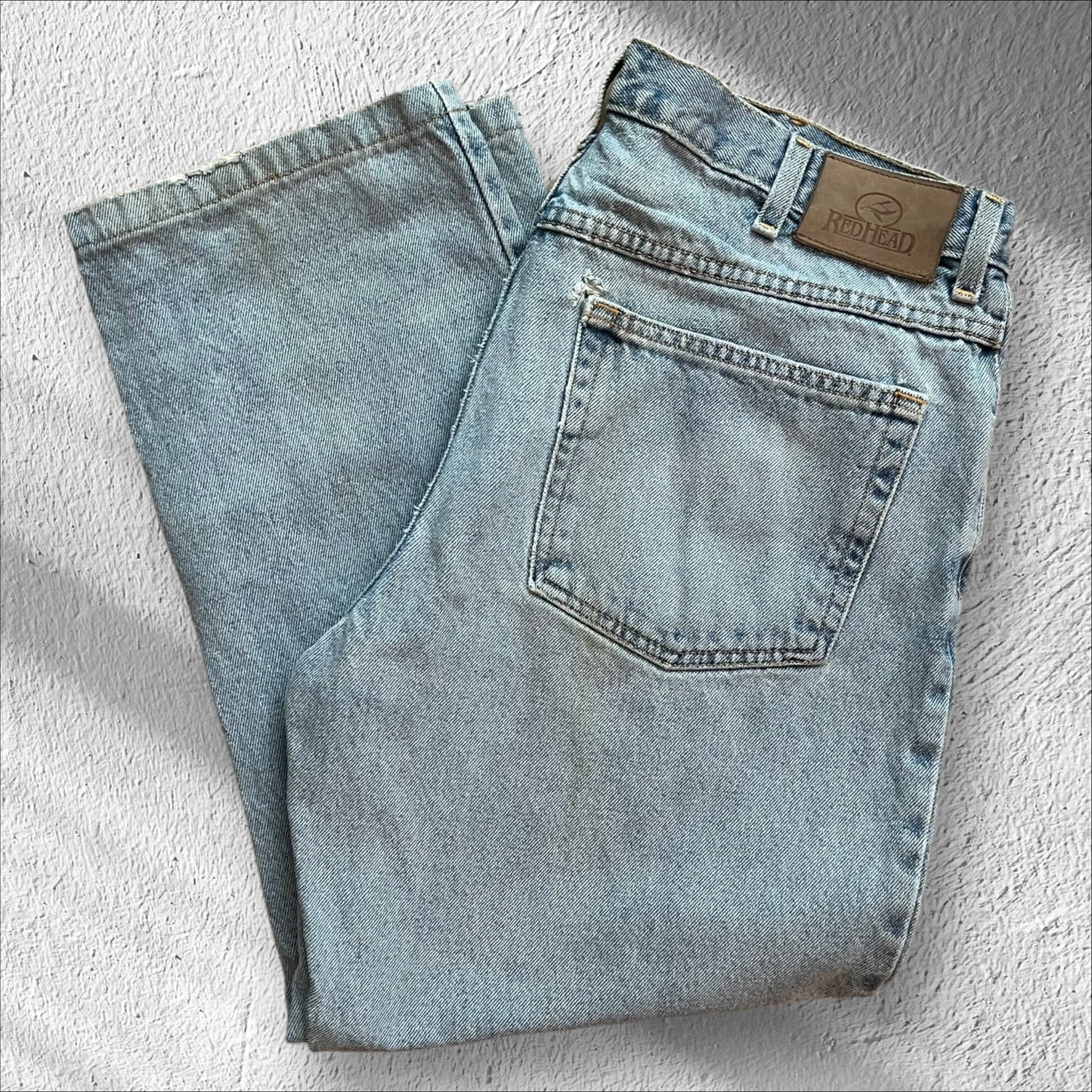 Vintage 90s Redhead Blue Jeans Straight Leg Denim – Size 34x27