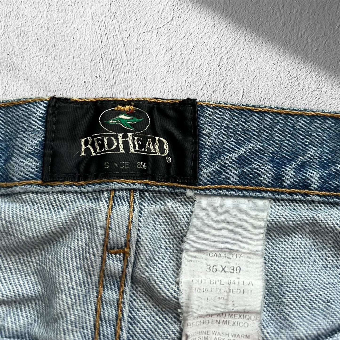 Vintage 90s Redhead Blue Jeans Straight Leg Denim – Size 34x27