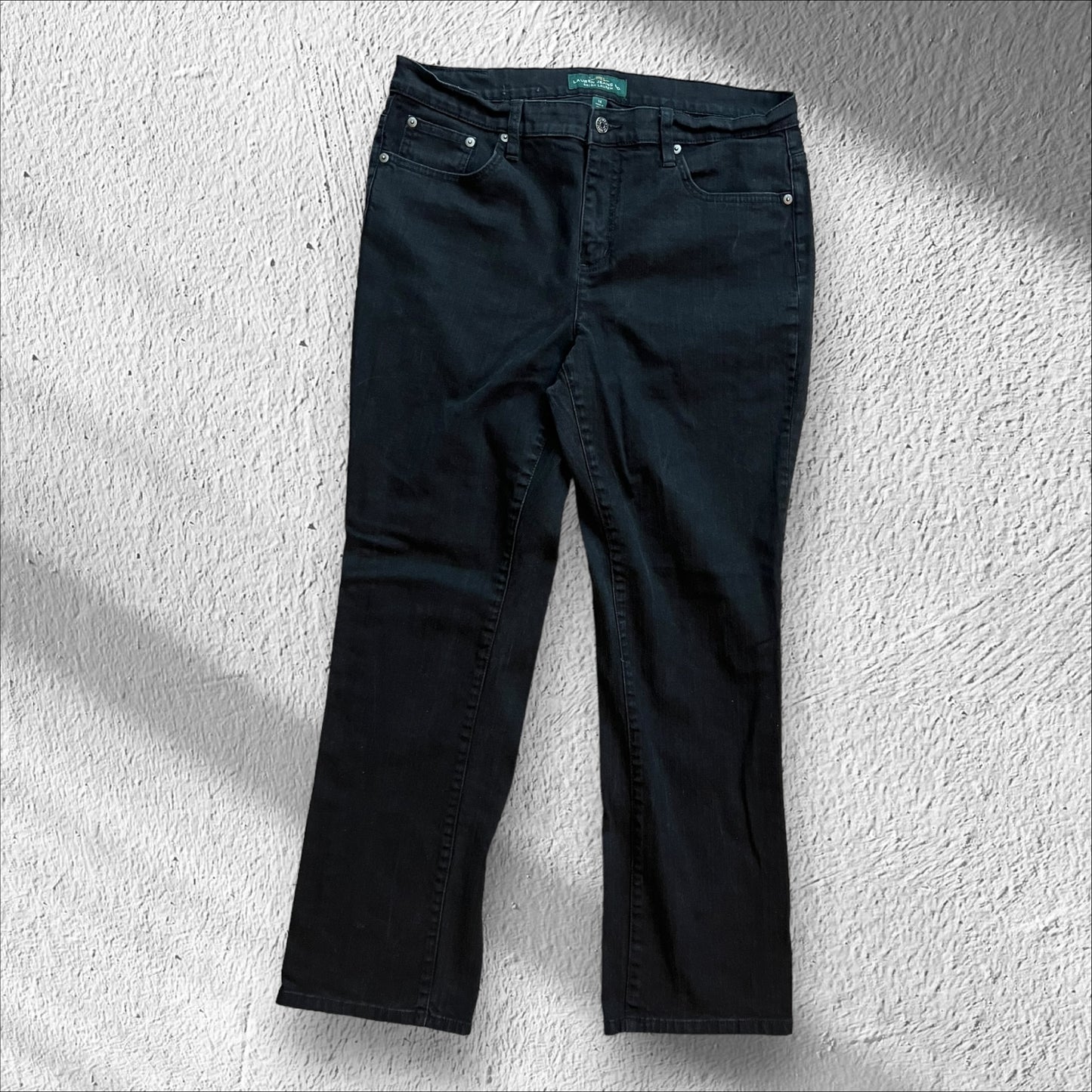 Lauren Ralph Lauren Co Black Relaxed Jeans – Size 14