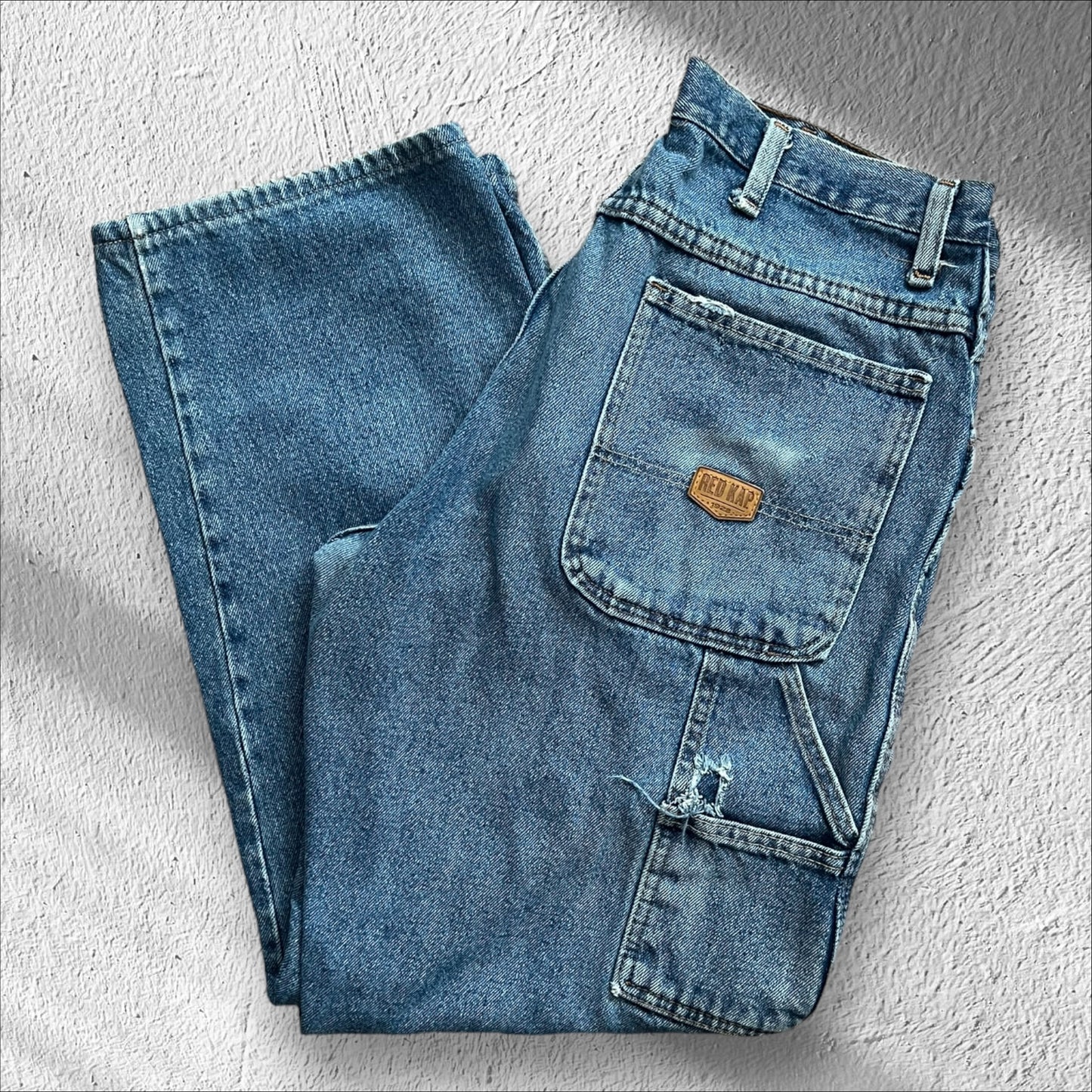 Vintage Red Kap Carpenter Blue Jeans – Size 36x31