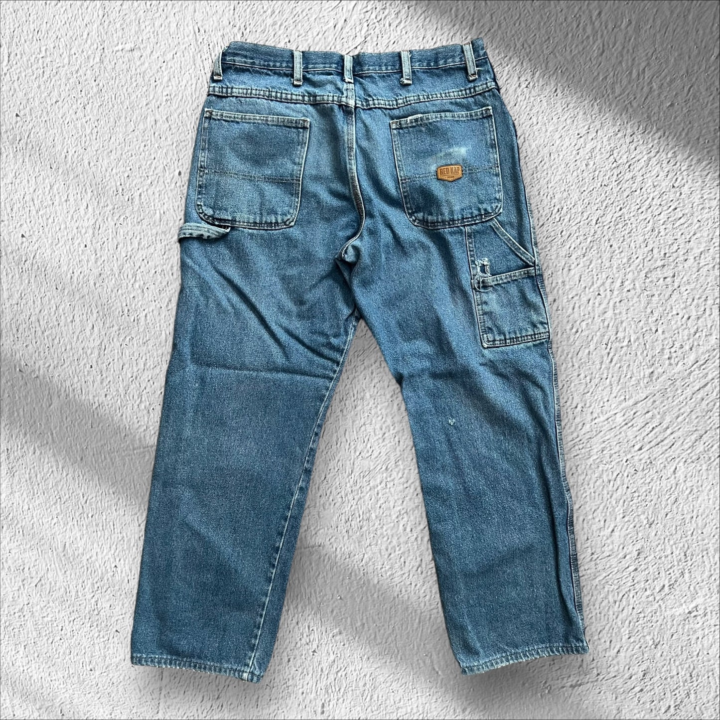 Vintage Red Kap Carpenter Blue Jeans – Size 36x31