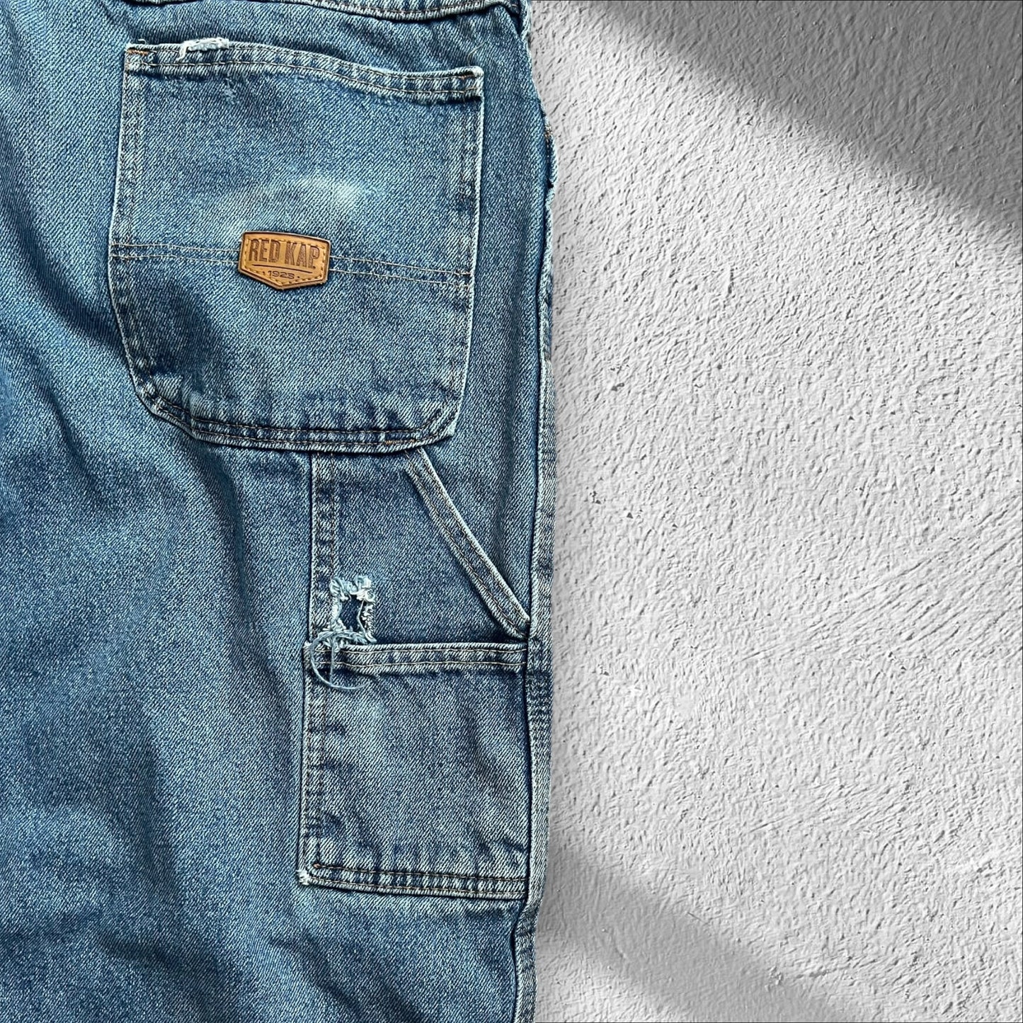 Vintage Red Kap Carpenter Blue Jeans – Size 36x31