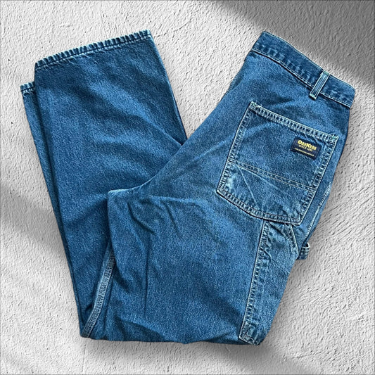 Vintage 90s Osh Kosh B’Gosh Carpenter Blue Jeans – Size 34x29