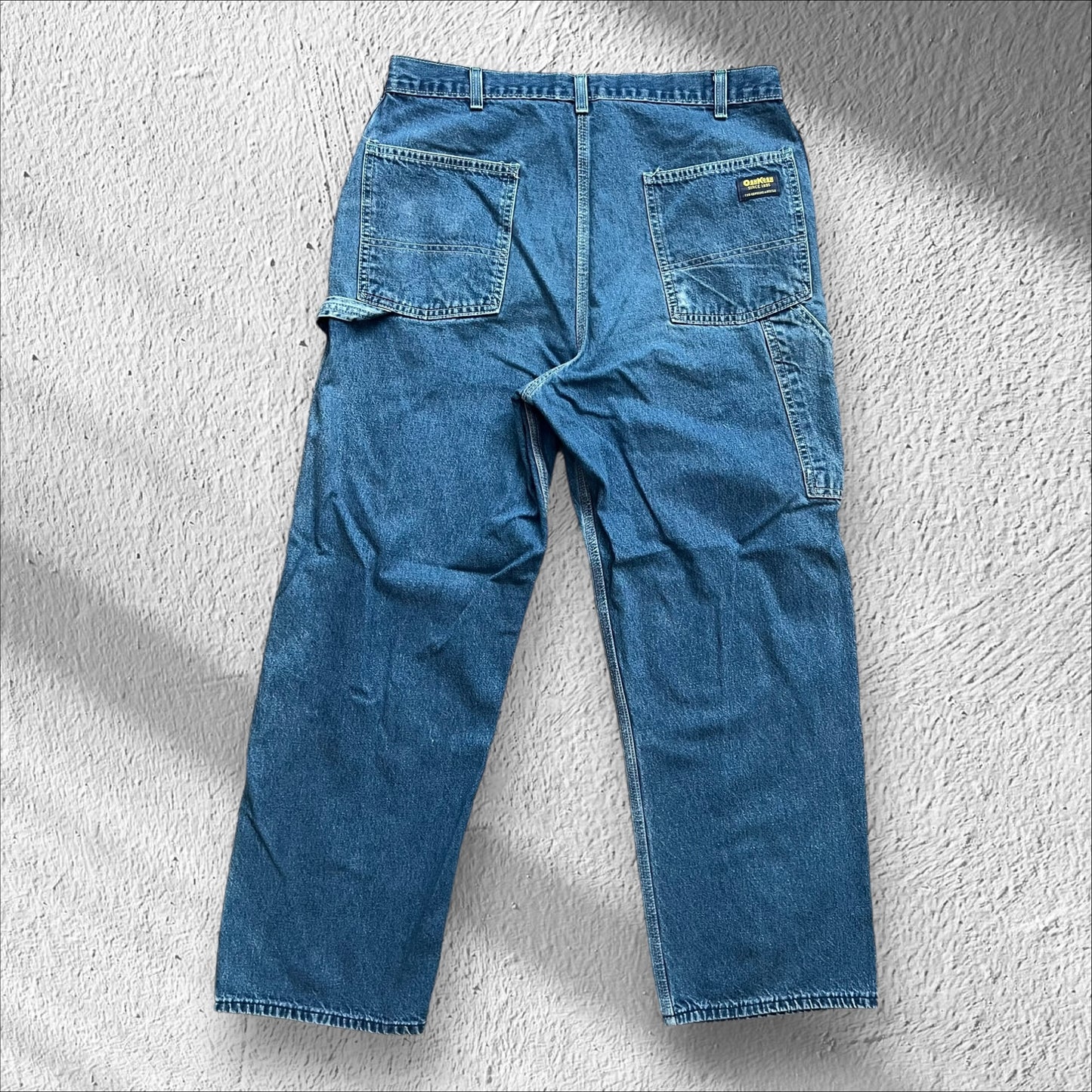 Vintage 90s Osh Kosh B’Gosh Carpenter Blue Jeans – Size 34x29