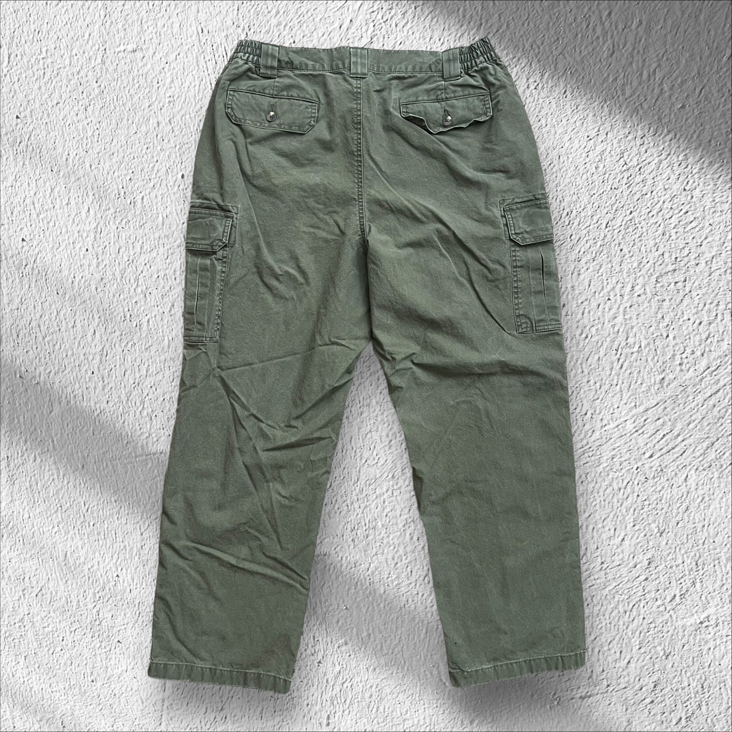 Vintage LL Bean Army Green Cargo Pants – Size 34x30